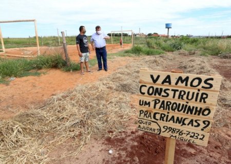 Laudir pede terreno para construção de parque no Residencial Campina Verde