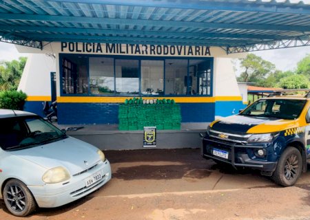 Polícia prende dois com 304 quilos de maconha em rodovia na fronteira
