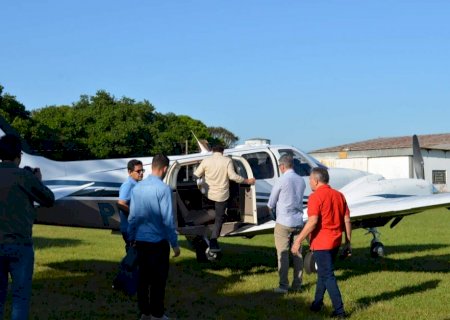 Odilon faz campanha com avião de empresário que foi alvo do juiz por sonegação