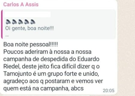 Despedida a Eduardo Riedel atrai pouca gente e baixa popularidade preocupa