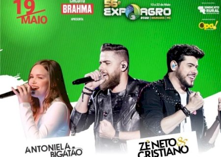 Ovinos e agricultura familiar são temas da Expoagro, que ainda traz o show de Zé Neto & Cristiano