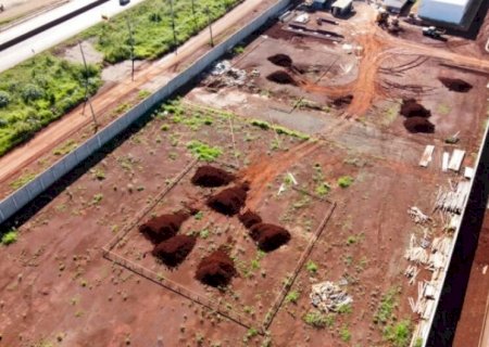 Obra de heliponto na nova sede do DOF tem início em Dourados