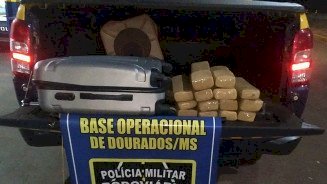 Adolescente é apreendida pela PMR com 15,5 quilos de maconha em Dourados