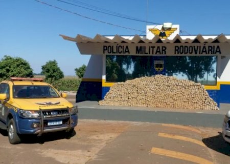 PMR apreende 1,5 toneladas de maconha, na MS-270, em Dourados