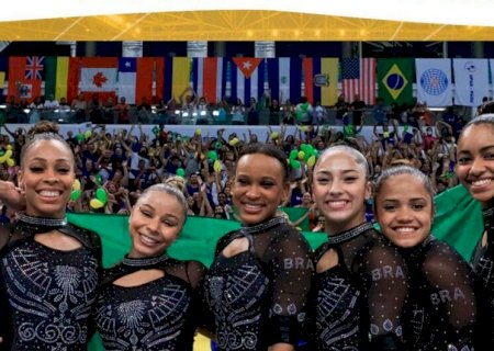Seleção feminina é campeã por equipes no Pan de ginástica artística
