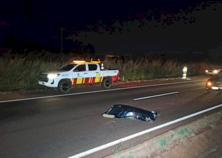 Homem morre atropelado por carro na BR-163 em Dourados
