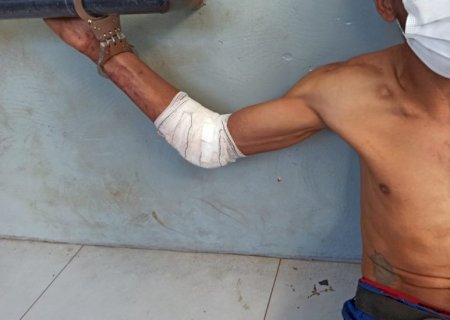 Homem que furtava folhas de alumínio de barracão cai de uma altura de 6 metros e é preso pela PM