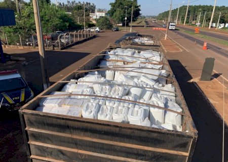 Homem é preso em Dourados com carga de agrotóxico avaliada em R$ 17 mi