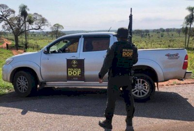 DOF recupera caminhonete roubada no DF antes de chegar ao Paraguai