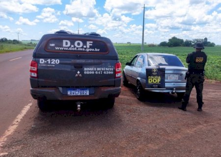 Carro roubado em Maringá é recuperado pelo DOF