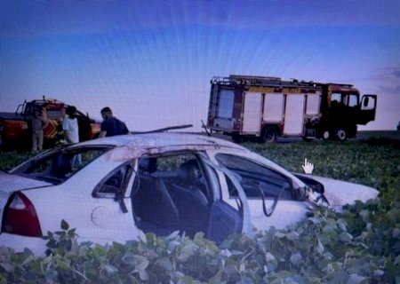 Uma pessoa morre e outras 3 ficam feridas em acidente entre Maracaju e Sidrolândia