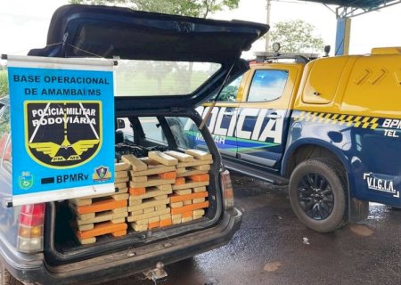 Carga de drogas que viria para Dourados é apreendida na MS-156