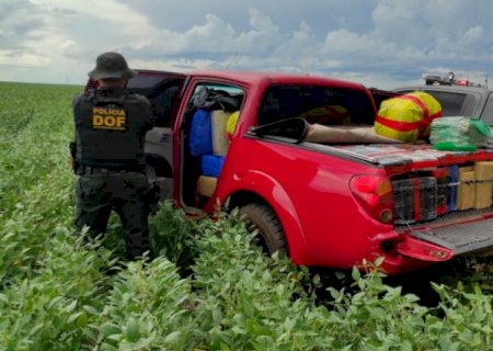 Homem é preso com mais 1 tonelada de maconha durante tentativa de fuga
