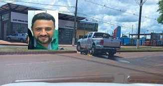 Motociclista morre no HV após motorista de camionete tentar atravessar avenida em local proibido e provocar acidente em Dourados