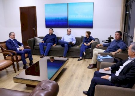Riedel discute questão agrária com Famasul e senadora Tereza Cristina