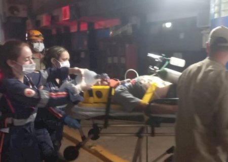 jovem fica em estado grave após ser atropelado em dourados