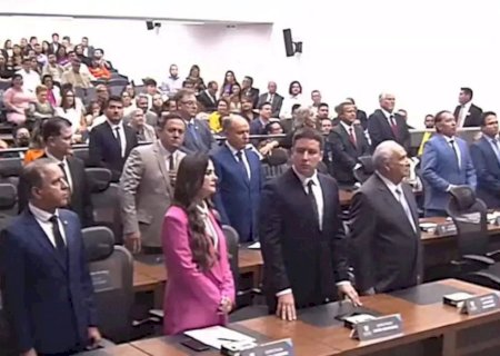 Posse dos 24 deputados estaduais dá início à 12ª Legislatura da Assembleia Legislativa de MS