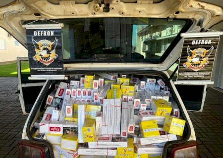 Defron apreende dois carros lotados de contrabando na BR-463