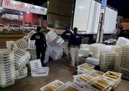 Motorista é preso com mais de 300 quilos de maconha em caminhão