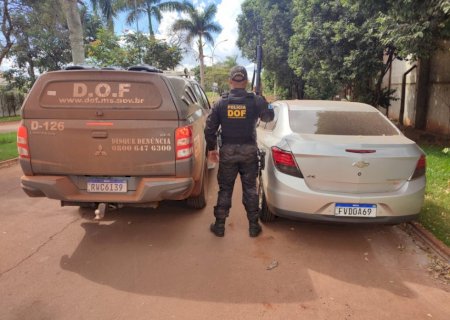 Veículo roubado no Rio Grande do Sul é recuperado pelo DOF em MS