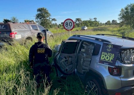 Jovem é preso após tentar fugir da polícia com 1,2 tonelada de maconha