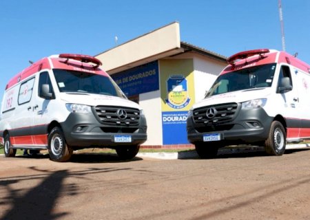 Prefeitura entrega duas novas UTI's móveis para o Samu de Dourados