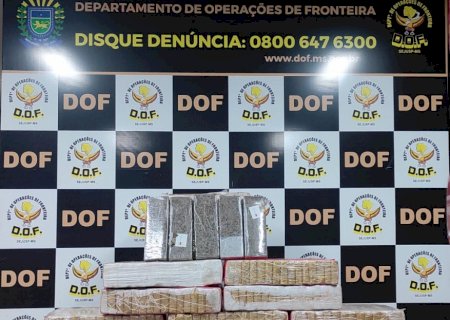 Motorista abandona veículo carregado com meia tonelada de maconha na MS-379