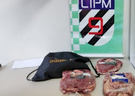 Homem é preso após furtar picanhas em mercado em Dourados