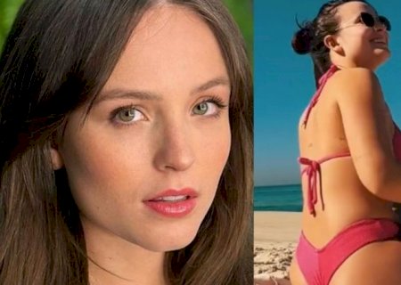 De biquíni, Larissa Manoela exibe corpão impecável ao renovar bronze