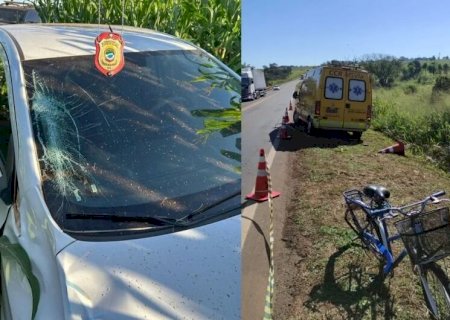 Carro em lavoura leva polícia até suspeito de morte de ciclista