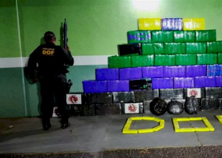 Polícia apreende quase 750 quilos de drogas; carga está avaliada em R$ 1,6 mi