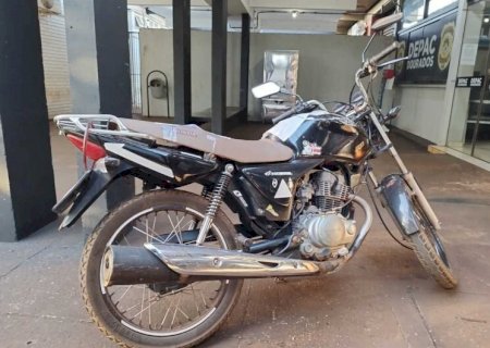 Motocicleta com placa falsa é apreendida e suspeito preso na BR-463