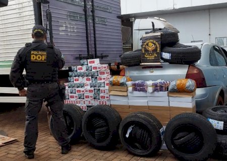 Mulher é presa com R$ 200 mil em produtos contrabandeados na BR-463