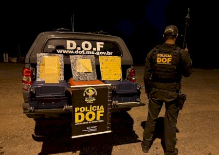 Homens são presos pelo DOF com pasta base de cocaína