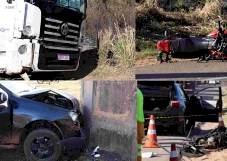 Caminhão desgovernado causa acidente com 4 veículos e mata uma pessoa na BR-163