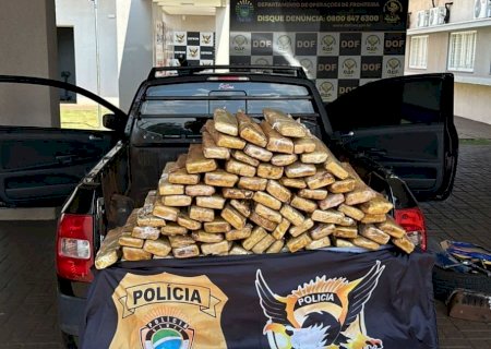 Defron apreende quase 200 quilos de maconha na MS-386