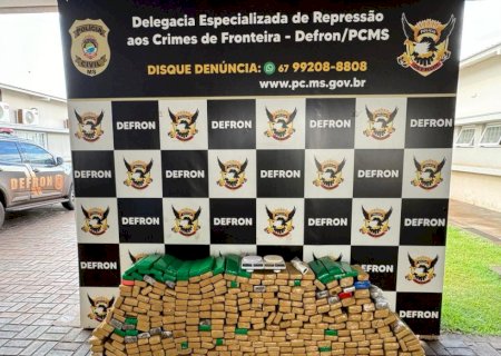 Adolescente é apreendido em quitinete com mais de 300 quilos de maconha no Terra Roxa