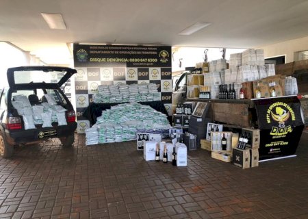 Polícia apreende carga milionária de agrotóxicos e vinhos em Dourados