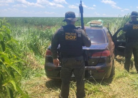 DOF apreende veículo com meia tonelada de maconha em Aral Moreira