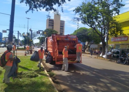 Coleta de lixo será suspensa no aniversário de Dourados, Natal e Ano Novo