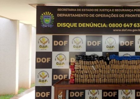 Homem é preso com quase 200 quilos de maconha em residência em Dourados