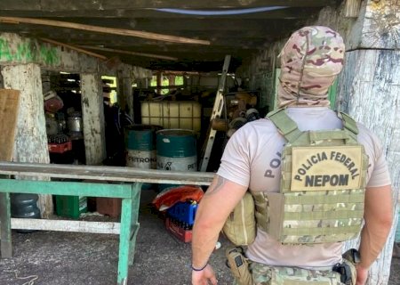 PF apreende combustível e prende três por contrabando em Corumbá