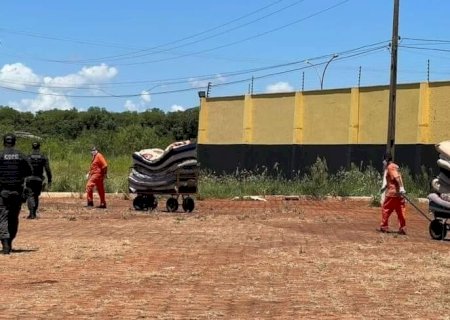 PED passa por desinfecção e internos recebem uniformes higienizados após surto de sarna