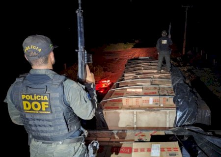 Homem é preso com carga de cigarros avaliada em R$ 2,8 milhões