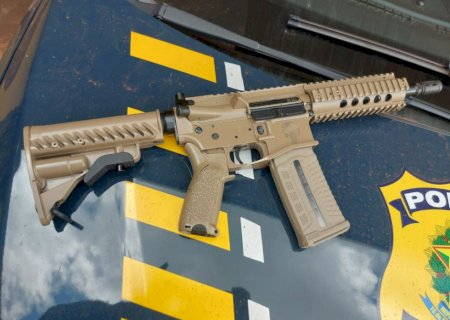 PRF prende moradora da Bahia transportando fuzil entre Dourados e Ponta Porã