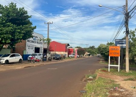 Obras de troca de tubulação do Córrego Paragem exigem interdição na Rua Palmeiras