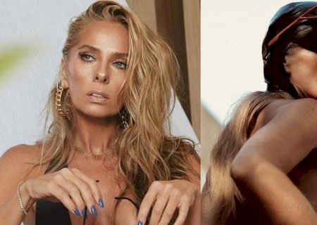 Adriane Galisteu impressiona web com corpão ao surgir de biquíni: 'Escultural'