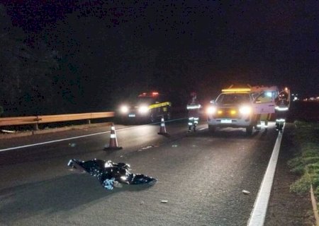 Pedestre morre ao ser atingido por carro na BR-163
