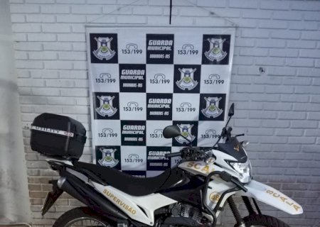 Guarda Municipal recupera motocicleta furtada