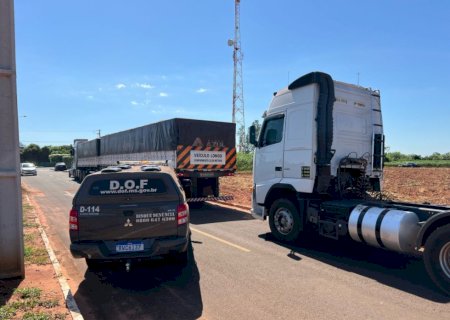 DOF apreende duas carretas com sinal de identificação adulterado